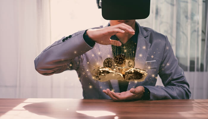 meta coin 1 - Incryptocoin Metaverse Coins visualized through virtual reality technology, highlighting digital ownership, NFT assets, and crypto investment in immersive metaverse worlds