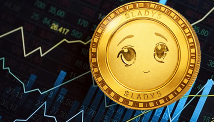 Meme Coin Market Performance 1 - Incryptocoin Milady Meme Coin gold token with anime face design over bullish crypto market charts showing price prediction and trading trends