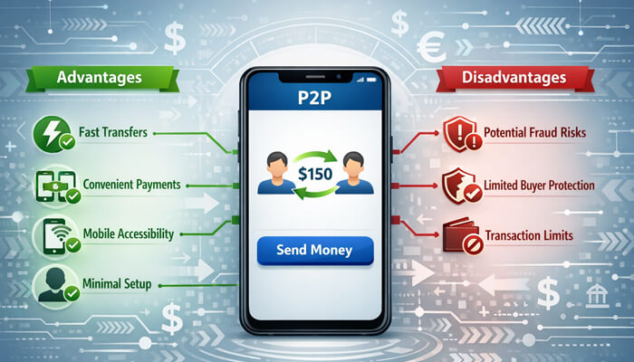 Advantages and Disadvantages of P2P Payments 1 - Incryptocoin