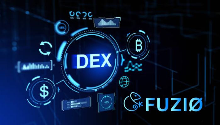 Benefits of Fuzionetwork DEX Crypto 1 1 - Incryptocoin Fuzionetwork DEX Crypto decentralized exchange interface with blockchain trading and DeFi ecosystem visualization