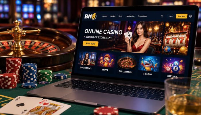 BK8 Online Casino - Incryptocoin BK8 online casino platform featuring live casino, slots, table games, fishing and lottery games